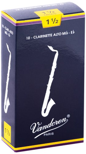 Alto Clarinet Traditional Reeds Strength 1.5; Box of 10