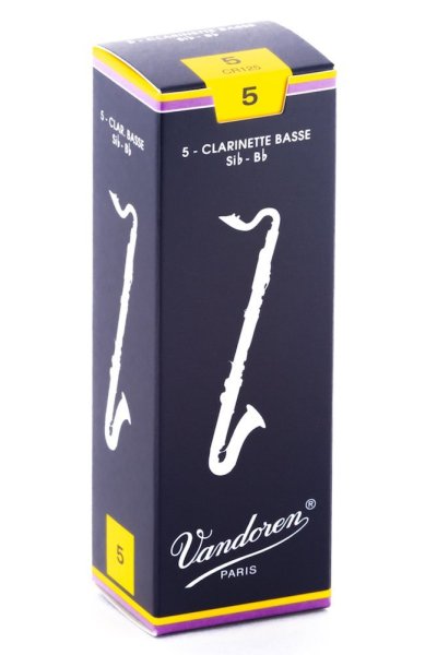 Bass Clarinet Traditional Reeds Strength 5; Box of 5