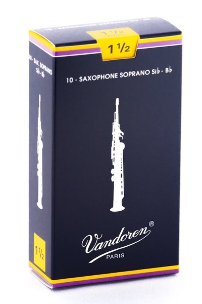 Soprano Sax Traditional Reeds Strength 1.5; Box of 10