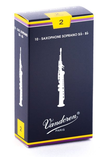 Soprano Sax Traditional Reeds Strength 2; Box of 10