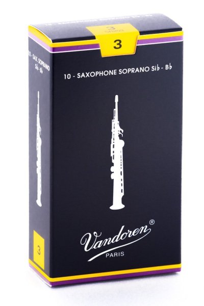 Soprano Sax Traditional Reeds Strength 3; Box of 10