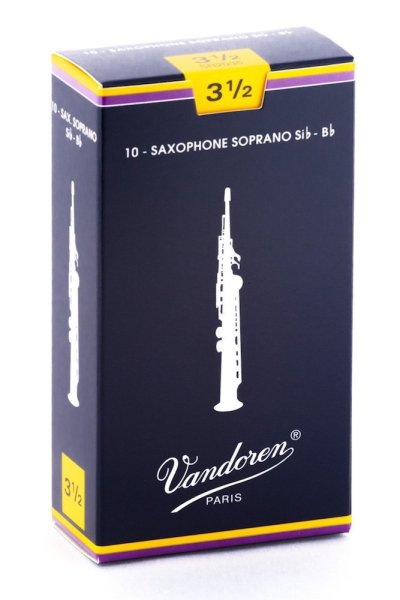 Soprano Sax Traditional Reeds Strength 3.5; Box of 10