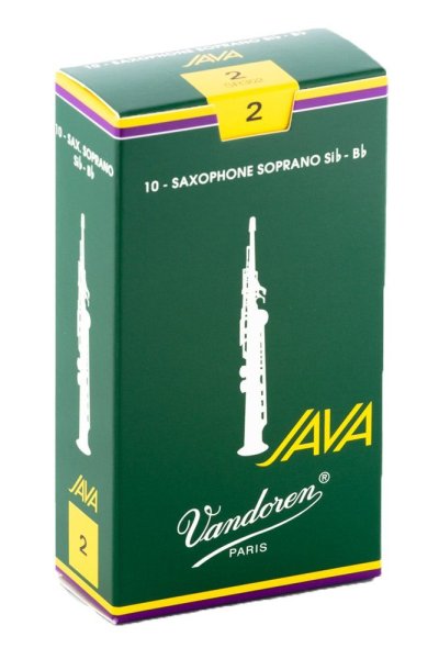 Soprano Sax JAVA Reeds Strength 2; Box of 10