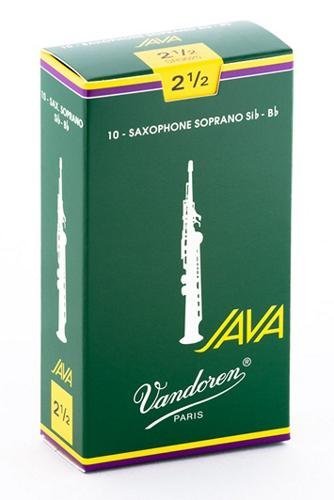 Soprano Sax JAVA Reeds Strength 2.5; Box of 10