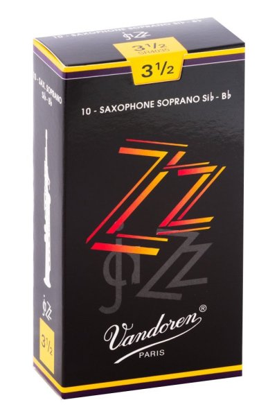 Soprano Sax ZZ Reeds Strength 3.5; Box of 10