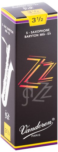 Bari Sax ZZ Reeds Strength 3.5; Box of 5