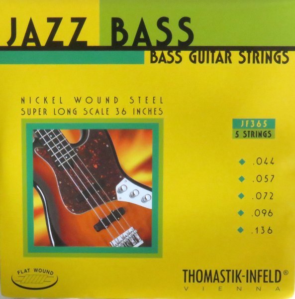 Jazz Flatwound Long Scale 5-String Bass Strings