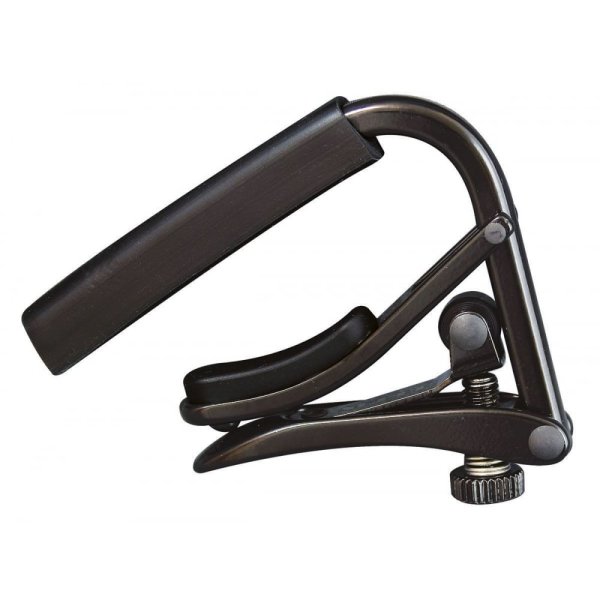 Capo Noir Series, Black Chrome Capo For Steel String Guitar