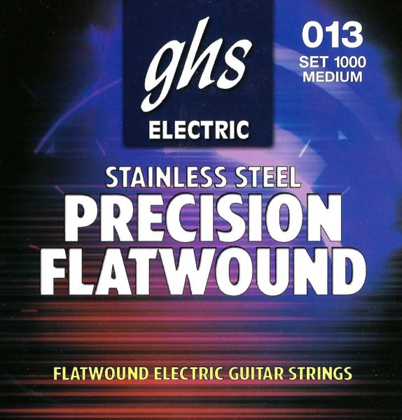 Precision Flats Flatwound Stainless Steel Electric Guitar Strings - Medium 13-54