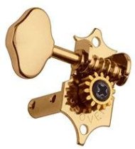 Sta-Tite Tuners, 18:1 Gear Ratio, 3-Per-Side, Horizontal, Gold