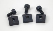 Black Nut Blocks With Screws, 3pc