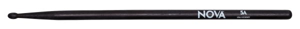 Nova 5A Black Stain Drumstick, Wood Tip