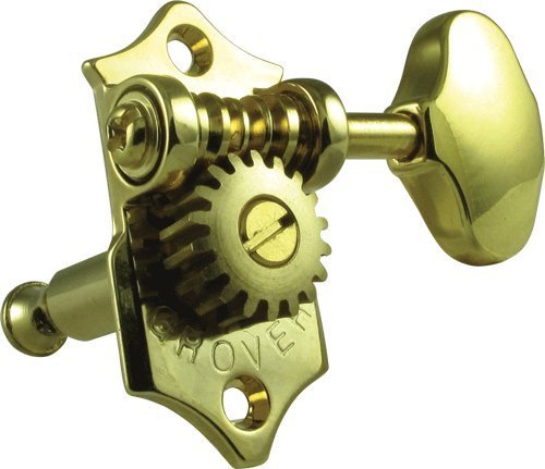 Sta-Tite Tuners, 18:1 Gear Ratio, 3-Per-Side, Vertical, Gold