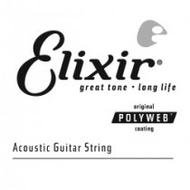 80/20 Bronze Acoustic Guitar String with Polyweb Coating - .023