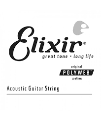 80/20 Bronze Acoustic Guitar String with Polyweb Coating - .028