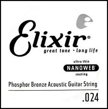 Phosphor Bronze Acoustic Guitar String with Nanoweb Coating - .024