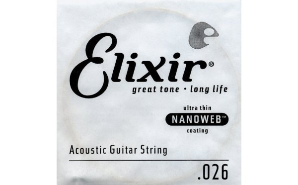 Nanoweb .026 Acoustic Guitar String Single, ,026