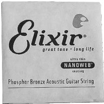 Phosphor Bronze Acoustic Guitar String with Nanoweb Coating - .039