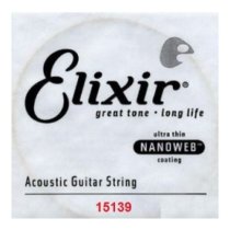 80/20 Bronze Acoustic Guitar String with Nanoweb Coating - .039