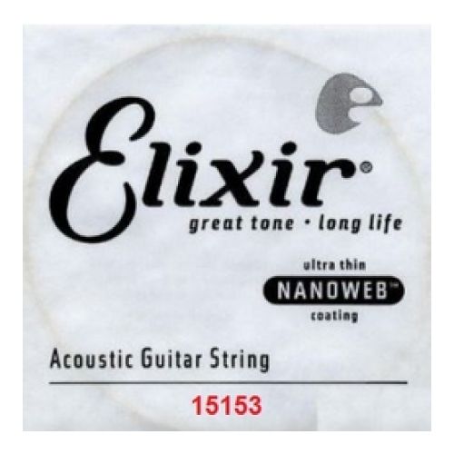 80/20 Bronze Acoustic Guitar String with Nanoweb Coating - .053