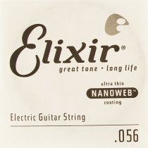 Nickel Plated Steel Electric Guitar String with Nanoweb Coating - .056