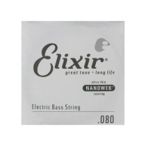 Nickel Plated Steel Electric Bass Guitar String with Nanoweb Coating - .080