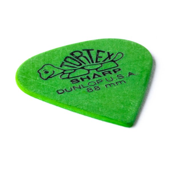 Green 0.88mm Tortex® Sharp Guitar Pick (12/pack)