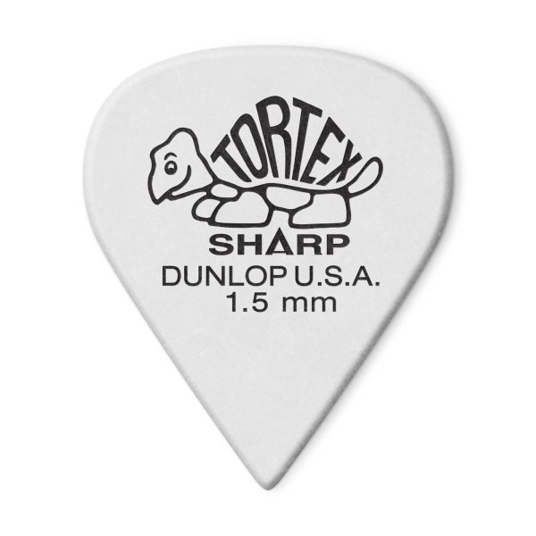 White 1.50mm Tortex® Sharp Guitar Pick (12/pack)