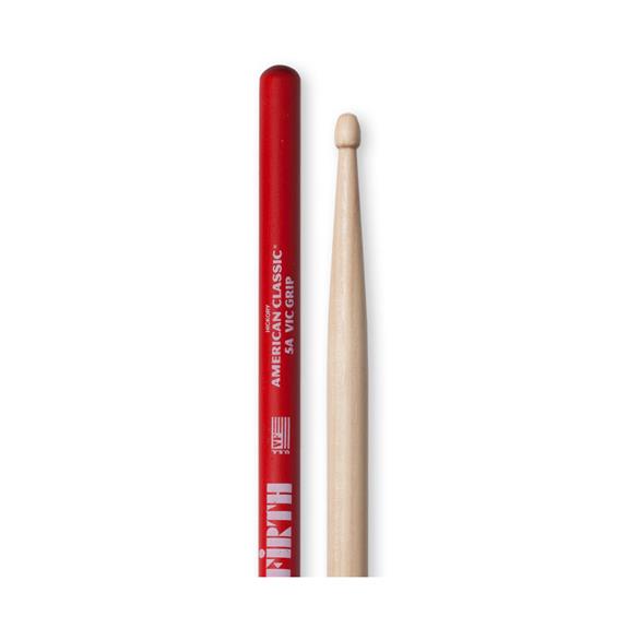 American Classic 5A Wood Tip Drumsticks w/ Vic Grip