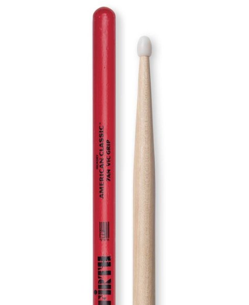 7ANVG American Classic 7A Nylon Tip Drumsticks w/ Vic Grip