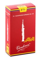 Soprano Sax JAVA Red Reeds Strength 3.5; Box of 10