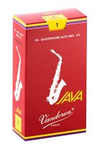 Java Filed Red Cut Alto saxophone Reeds (Strength 1) (Pack of 10)