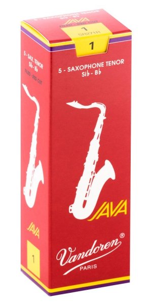 Tenor Sax JAVA Red Reeds Strength 1, Box of 5