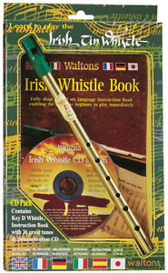 Irish Tin Whistle Triple - D Whistle + Book + CD