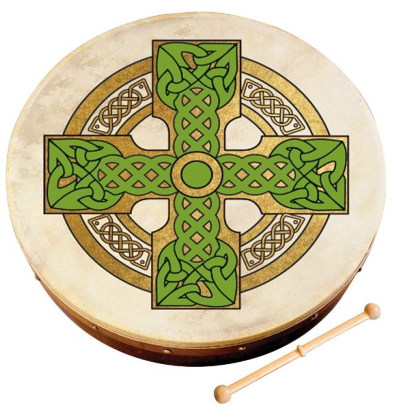 8" CLOGHAN CROSS Bodhran