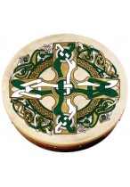 12″ Celtic Design Bodhran | Gaelic Cross