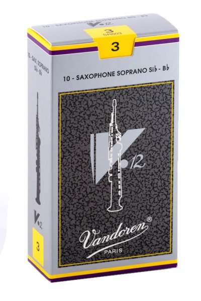 Soprano Sax V.12 Reeds Strength 3; Box of 10