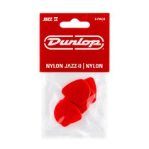 Red Nylon Jazz II Guitar Pick (6/pack)