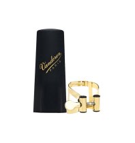 M/O Ligature and Plastic Cap for Tenor saxophone; Gilded Finish