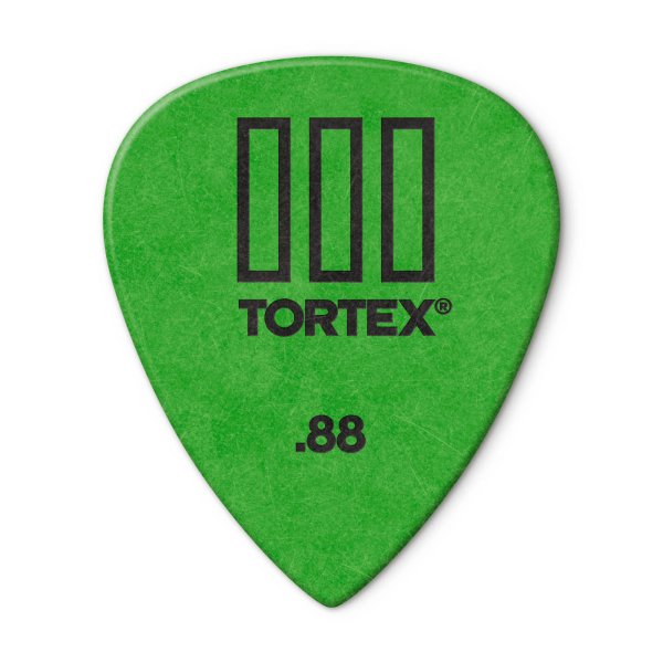 Green 0.88mm Tortex® T III Guitar Pick (12 Pack)