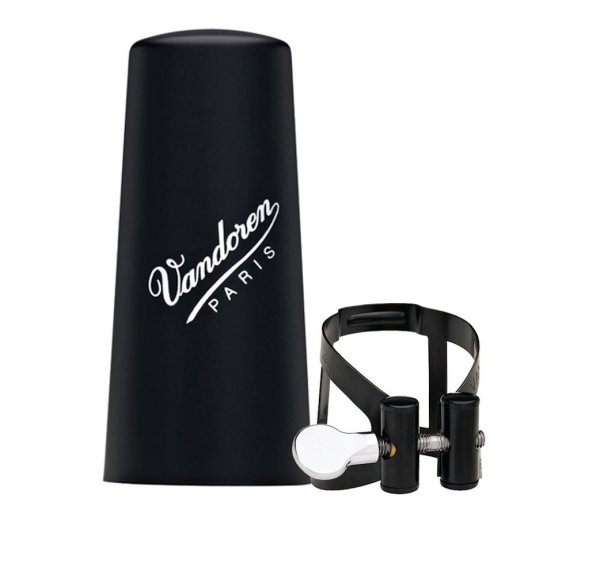 M/O Ligature and Plastic Cap for Bb Clarinet; Black Finish