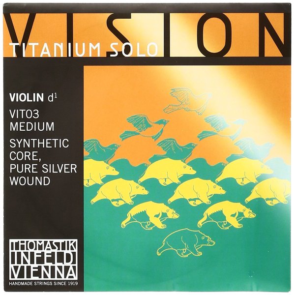 Vision Violin Single D String 4/4 Size Synthetic Core