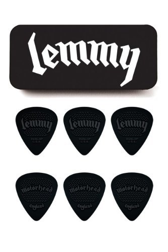 Motorhead Lemmy Signature Pick Tin, Assorted, 1.14mm, 6 Picks/Tin