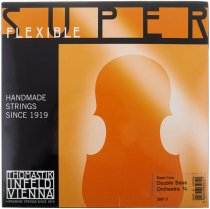 35 Super Flexible Double Bass Single High C String, 35, 4/4 Size, Steel Core, Chrome Wound