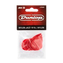 Red Nylon Jazz III Xl Guitar Pick (6/pack)