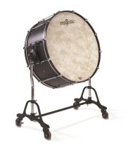 36″ x 18″ Concert Bass Drum With Full Tilting Stand, Black