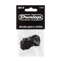 Black Stiffo Nylon Jazz II Guitar Pick (6/pack)
