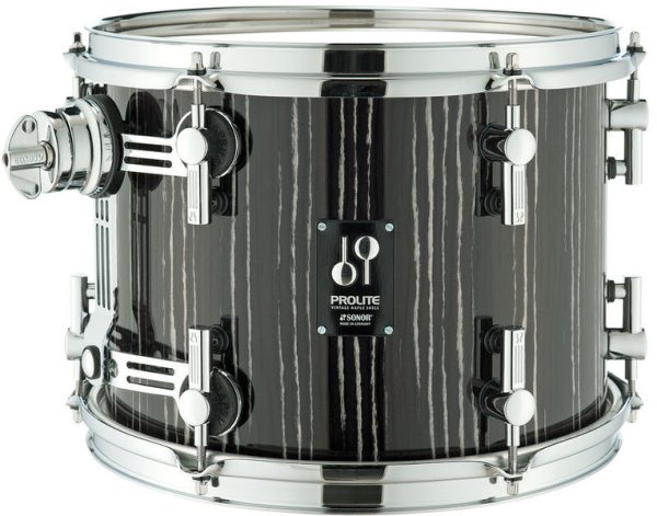 Prolite Series Tom Tom 12" x 9", Ebony White Stripes