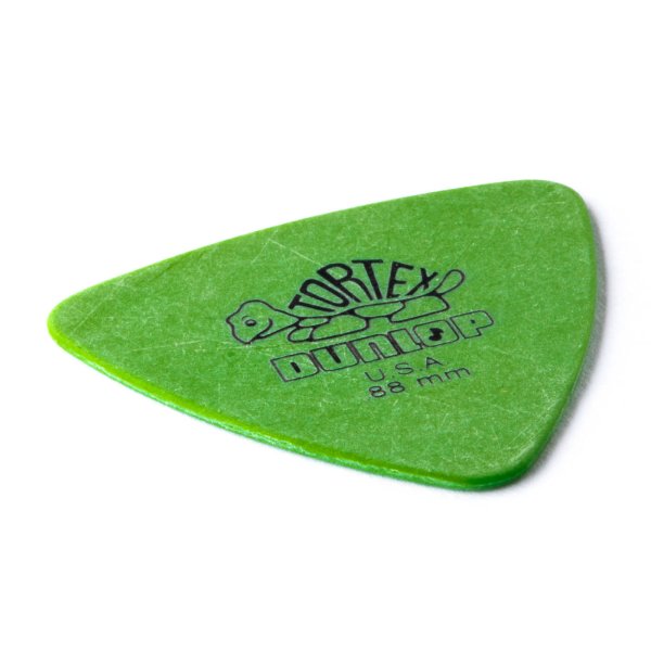 Green 0.88mm Tortex® Triangle Guitar Pick (6/pack)