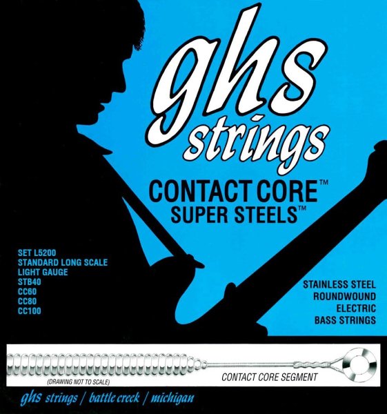 Contact Core Super Steels Bass Guitar Strings - Medium 45-105